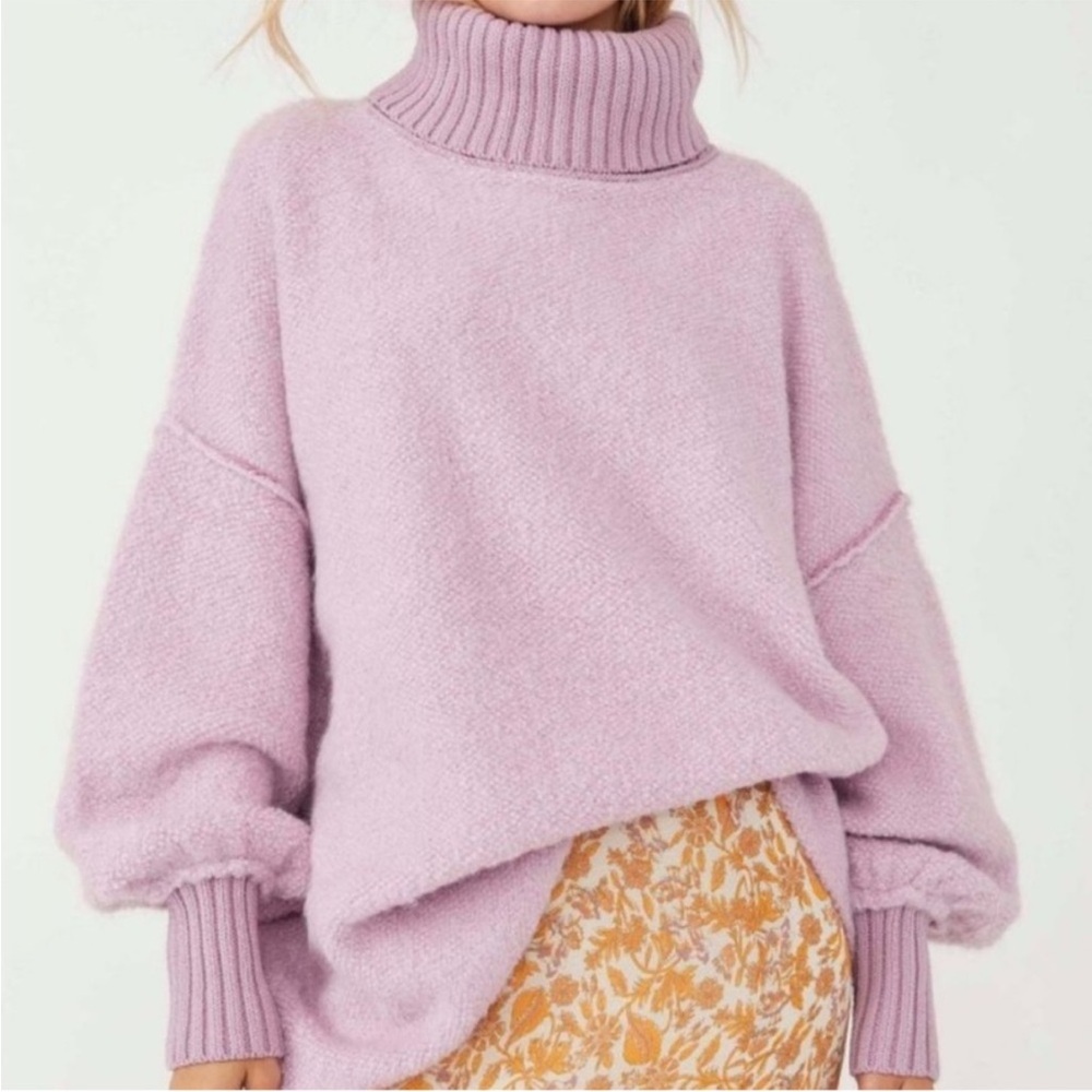 Free People Milo Sweater in Moonlit Orchid